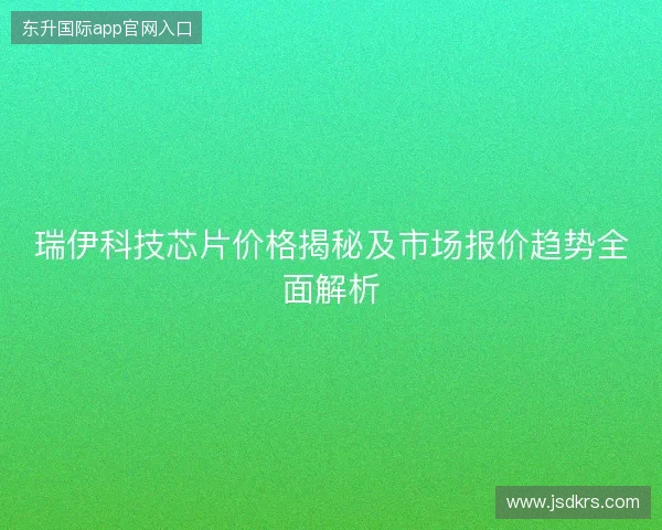 瑞伊科技芯片价格揭秘及市场报价趋势全面解析